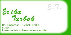 erika turbok business card